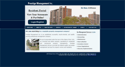 Desktop Screenshot of prestigemgt.com