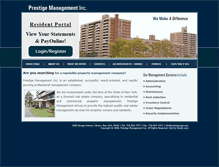 Tablet Screenshot of prestigemgt.com